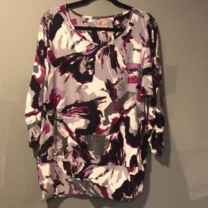 JM Collection Dolman Sleeve Top Size XL